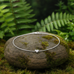 Simple silver heart anklet - single chain only