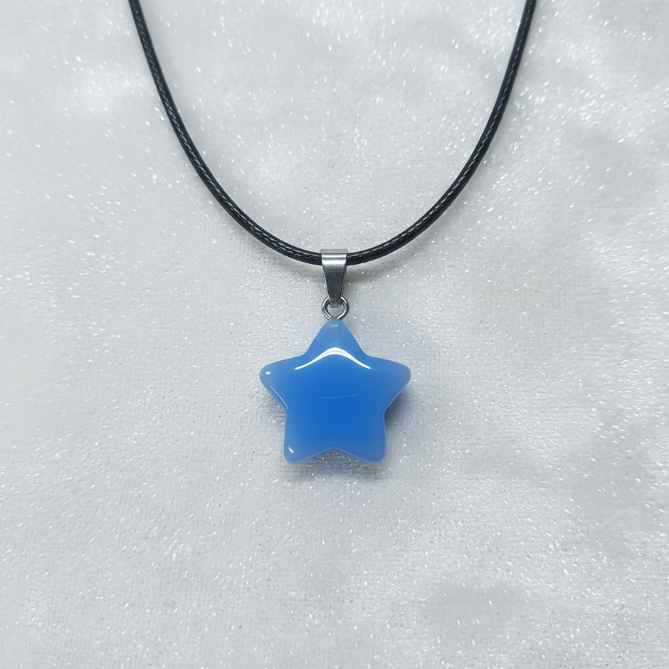 Sky blue star close-up