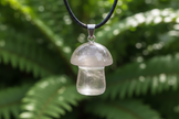 Smoky Quartz Mushroom Pendant – Greenery