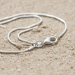 Snake Chain with 925 Hallmark on Sand