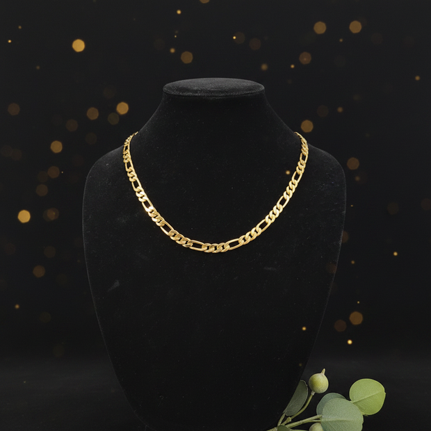 Solid Gold 10mm Figaro - Bust 2