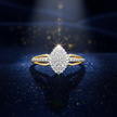 Split Shank Diamond Cluster Ring V2