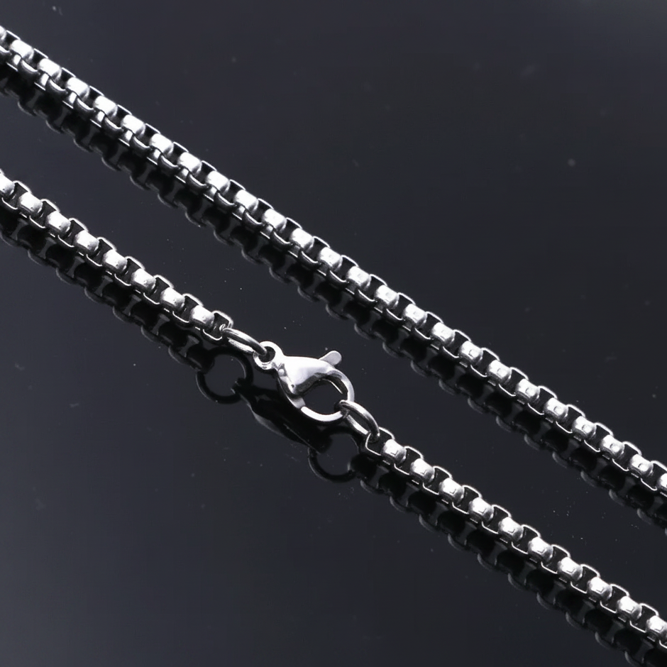 Stainless Steel Box Link Chain — V1 Clean