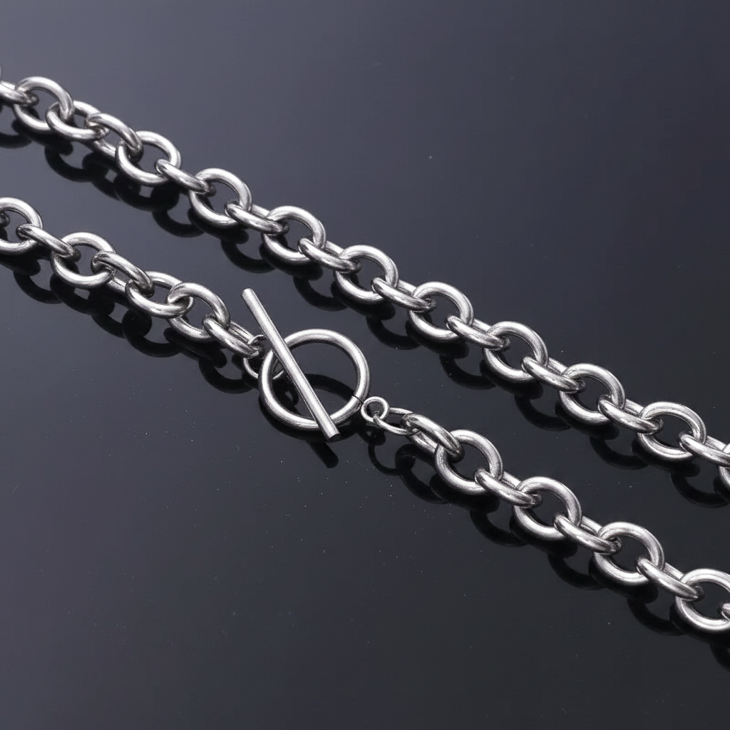 Stainless Steel Cable Chain Toggle — V1 Clean