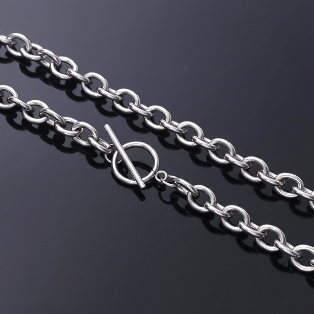 Stainless Steel Cable Chain Toggle — V1 Clean