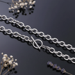 Stainless Steel Cable Chain Toggle — V3 Dust + Florals