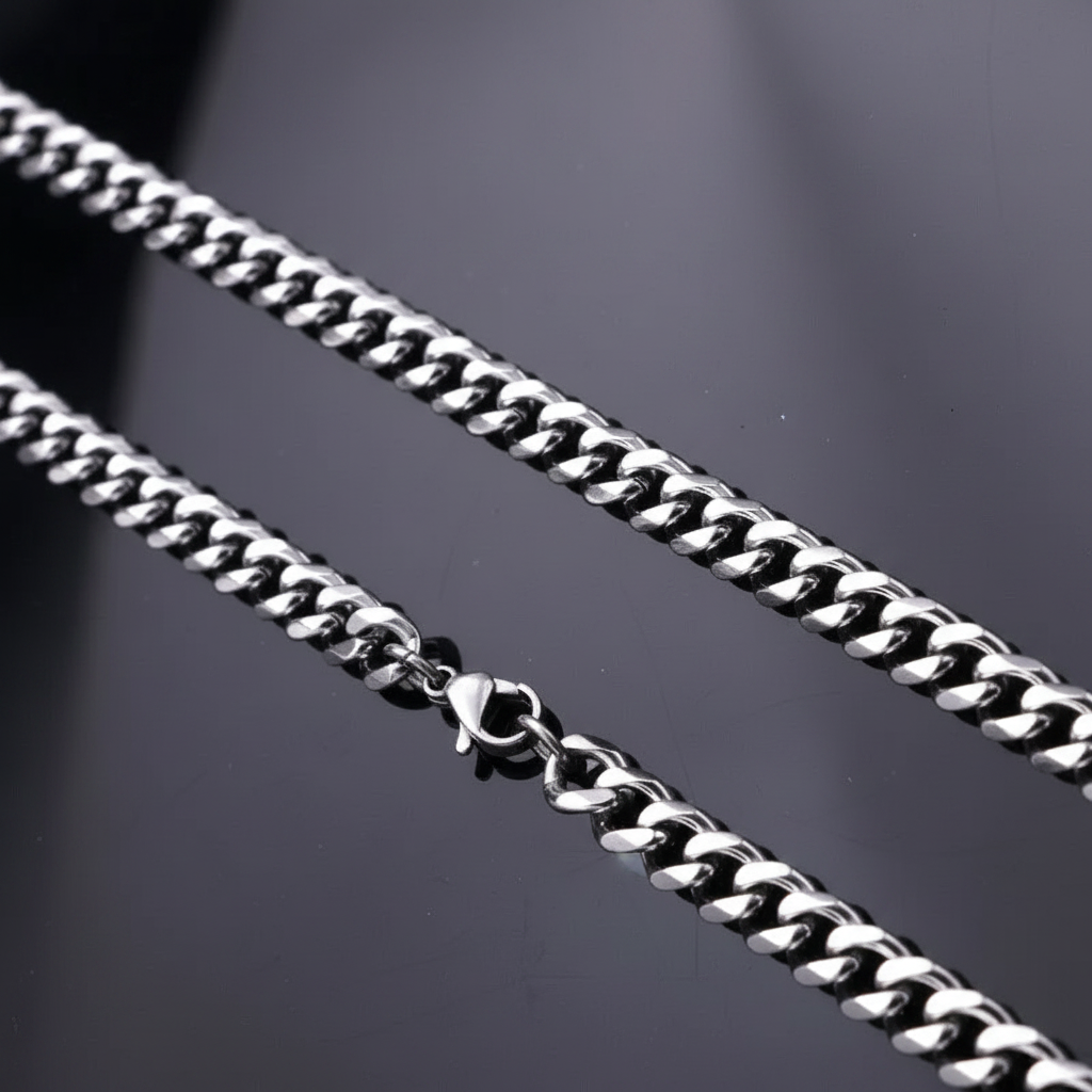 Stainless Steel Chunky Curb Chain — V1 Clean