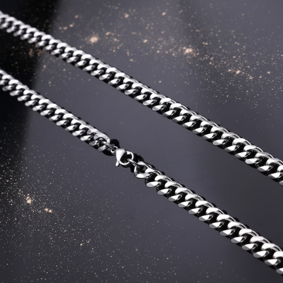 Stainless Steel Chunky Curb Chain — V2 Dust
