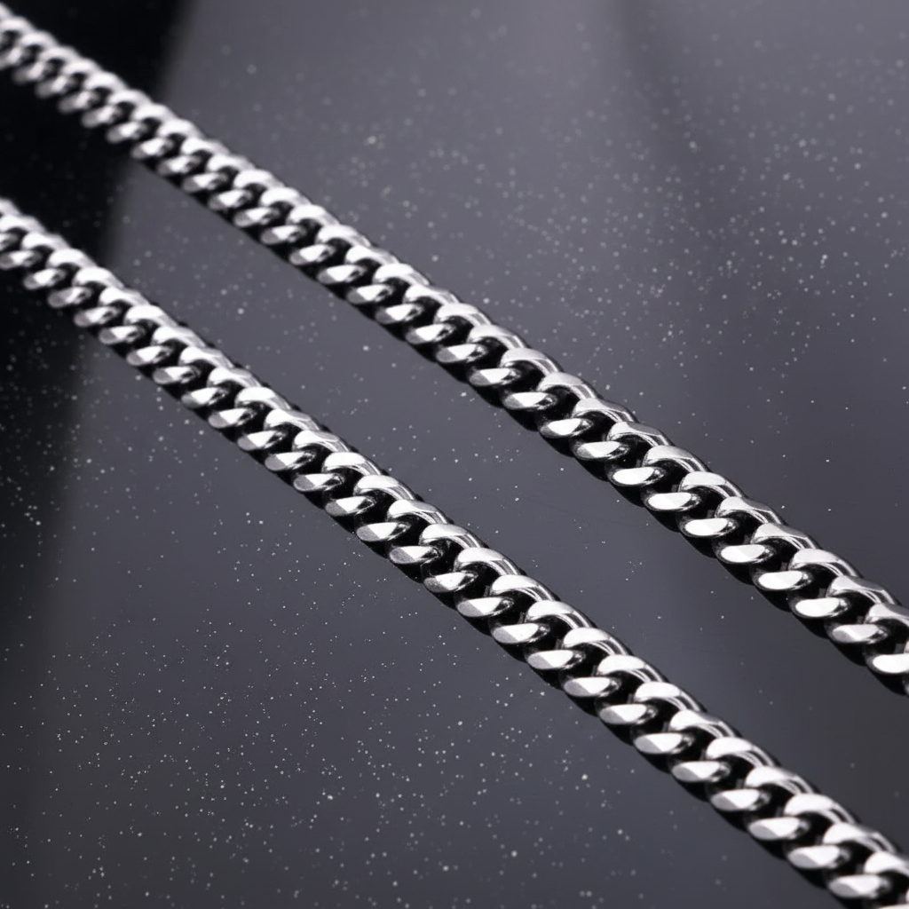 Stainless Steel Cuban Curb Chain — V2 Dust