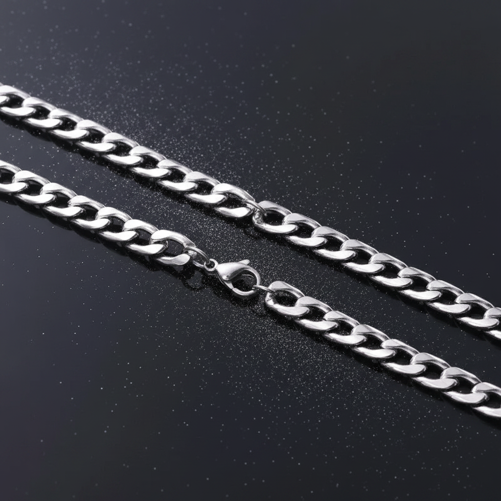 Stainless Steel Cuban Curb Chain — V2 Dust
