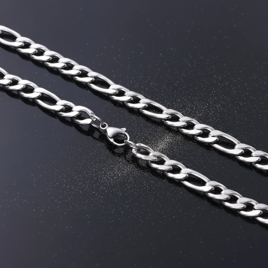 Stainless Steel Figaro Chain — V2 Dust