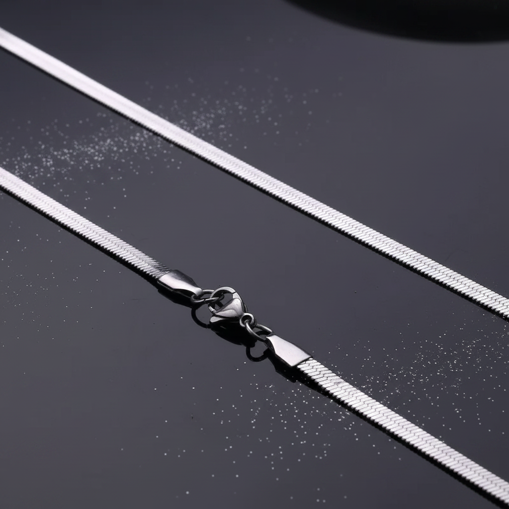 Stainless Steel Herringbone Chain — V2 Dust