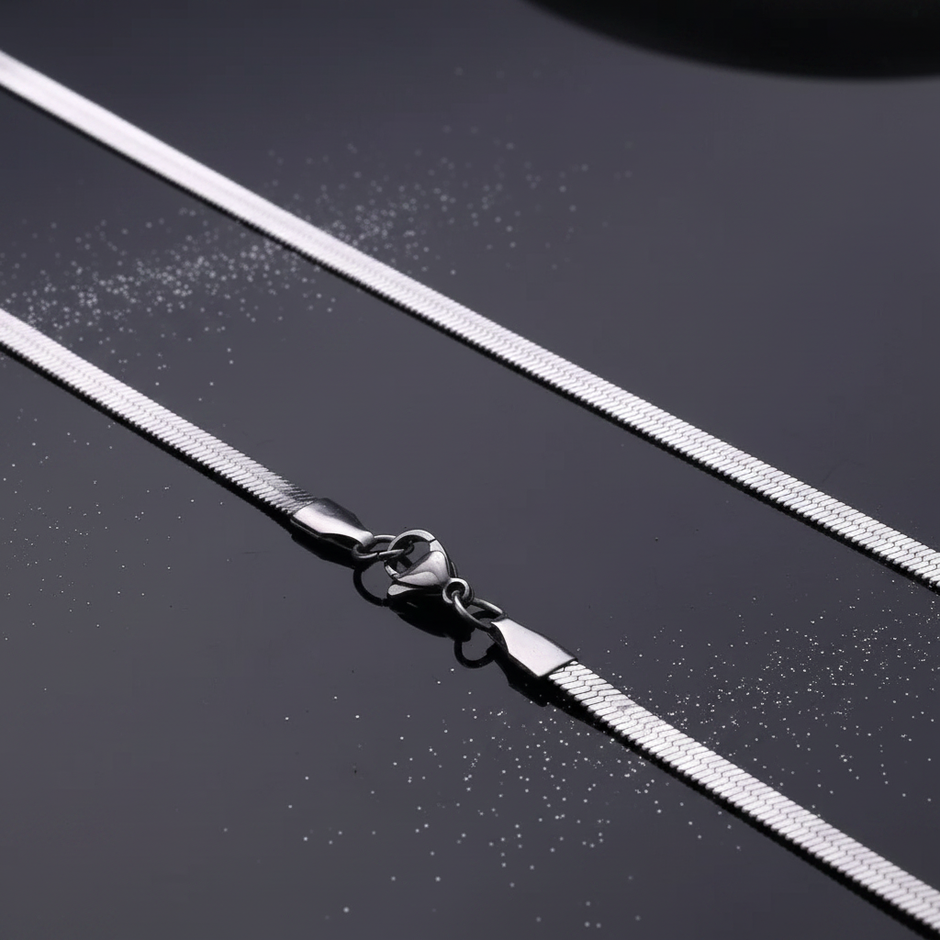 Stainless Steel Herringbone Chain — V2 Dust