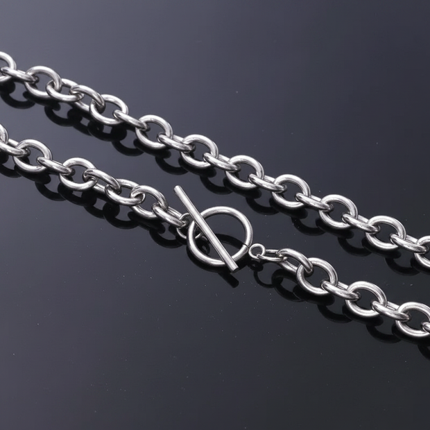 Stainless Steel O-Chain Toggle — V1 Clean