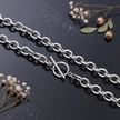 Stainless Steel O-Chain Toggle — V3 Dust + Florals