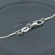 Sterling Silver Chain - Wood Background
