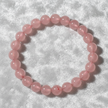 Strawberry Quartz Bracelet - Close-up