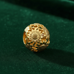 Sunflower Charm — Macro Green Velvet