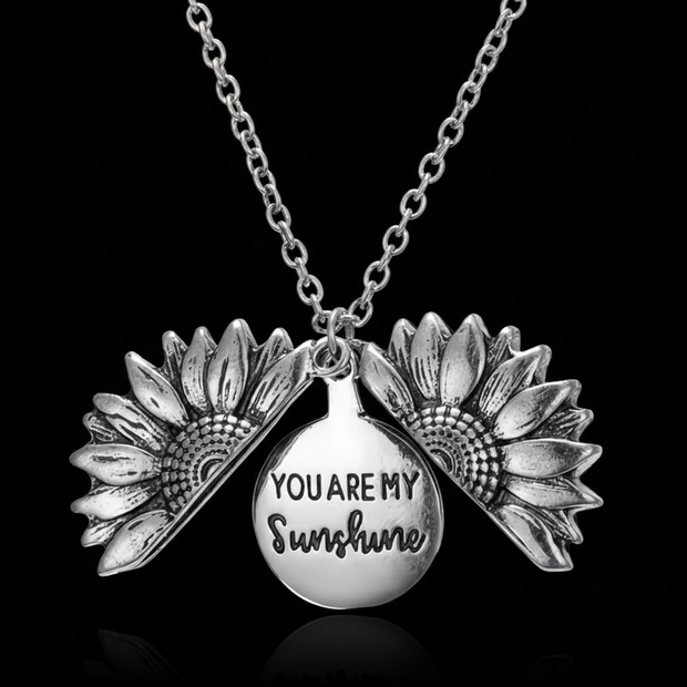 Sunflower Locket - Black