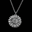 Sunflower Locket - Closed Black