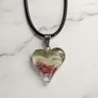 Swirly Glazed Heart Pendant Necklace - DP Online