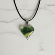 Swirly Glazed Heart Pendant Necklace - DP Online