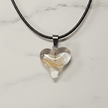 Swirly Glazed Heart Pendant Necklace - DP Online