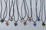 Swirly Glazed Heart Pendant Necklace - DP Online