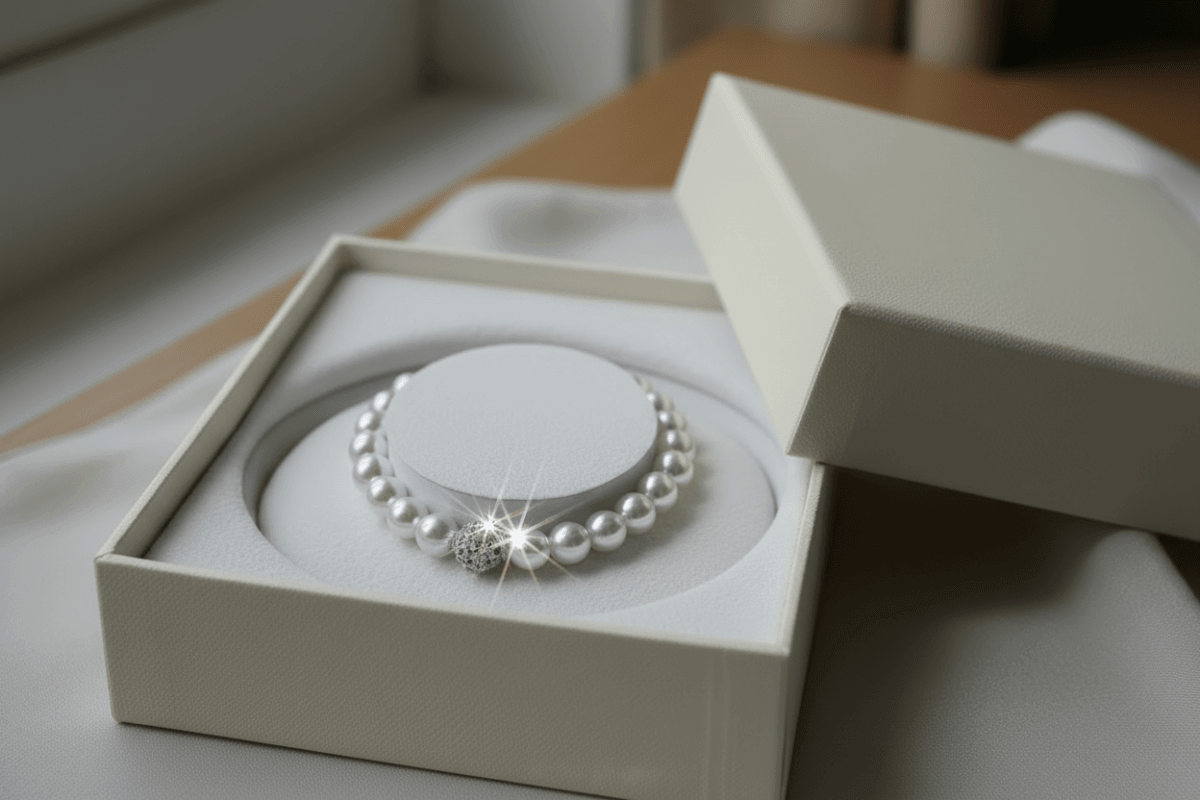 The Silver Stud Pearl Bracelet - DP Online