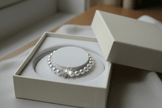 The Silver Stud Pearl Bracelet - DP Online