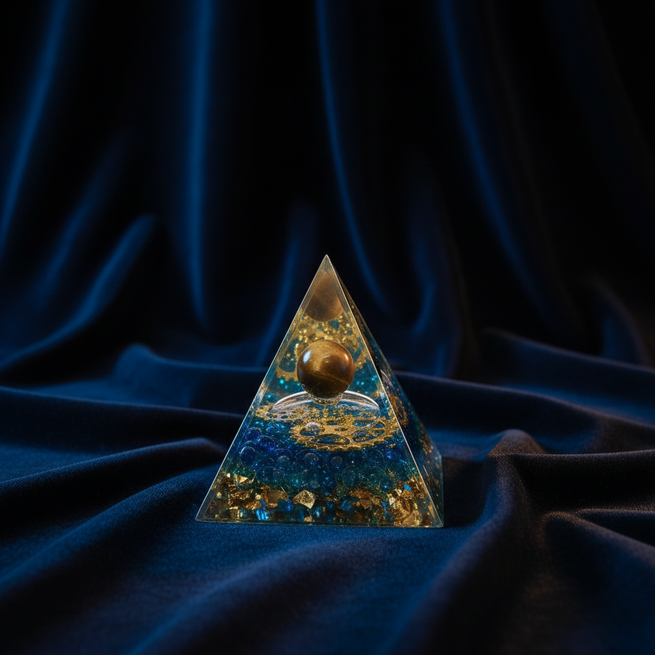 Tiger's Eye Blue Pyramid – Midnight Navy Retry