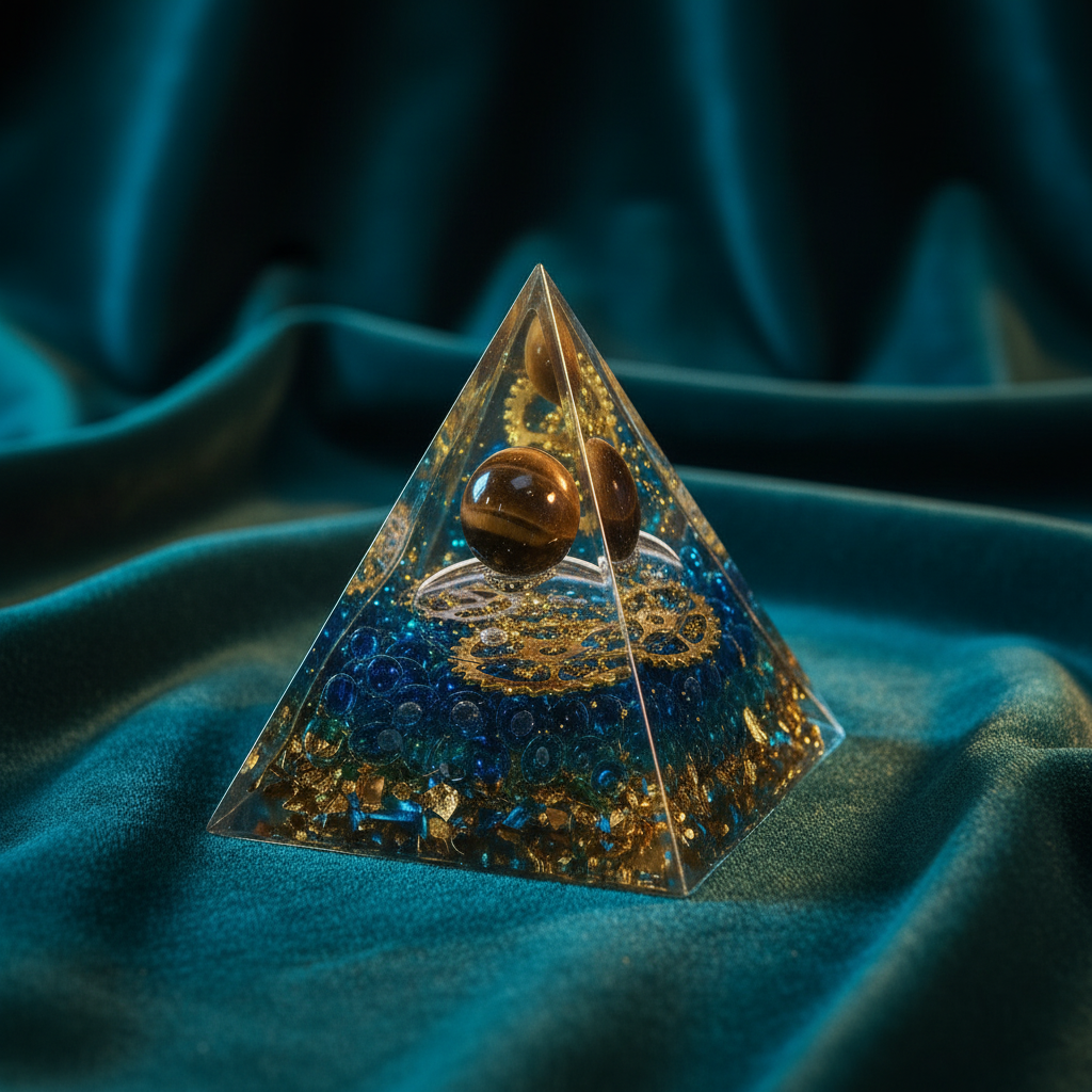 Tiger's Eye Blue Pyramid – Teal Velvet Retry