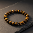 Tiger's Eye Flat Lay on Slate
