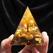 Tiger's Eye Money Tree Pyramid - Hand Hold Hero