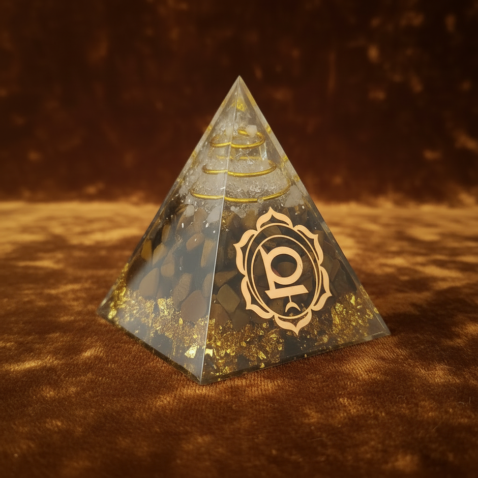 Tiger's Eye Root Chakra Pyramid – Retry 3