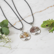Tree of Life Pendants with Greenery and Lizard