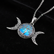 Triple Moon Tree of Life - Black Velvet