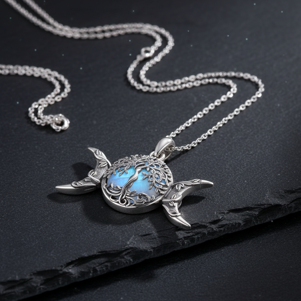 Triple Moon Tree of Life - Slate