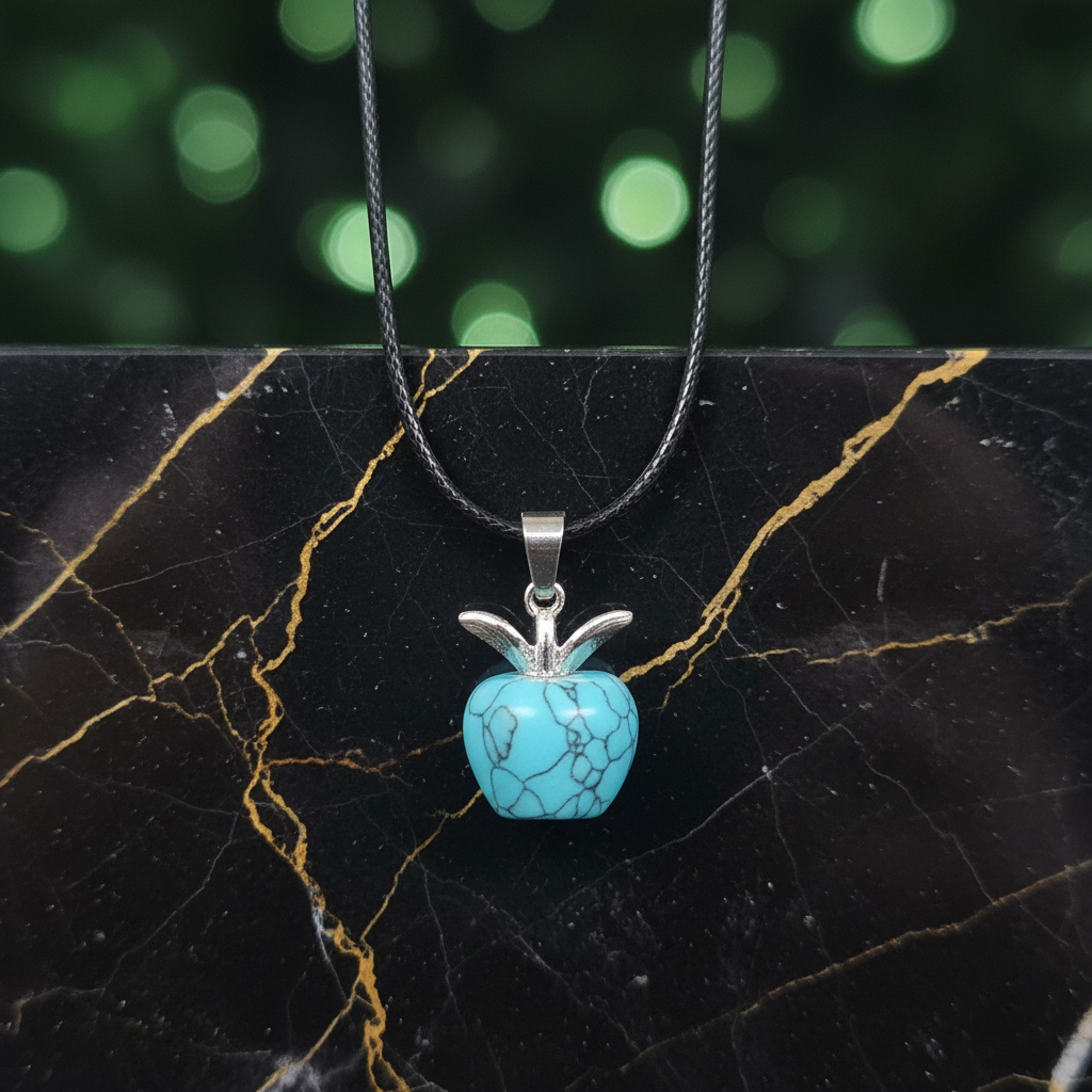 Turquoise Apple Pendant