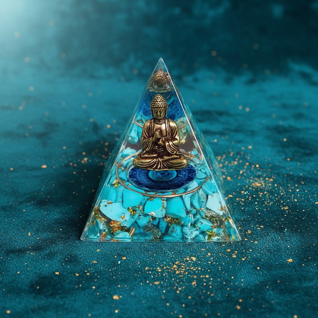 Turquoise Buddha Pyramid - Clean Hero