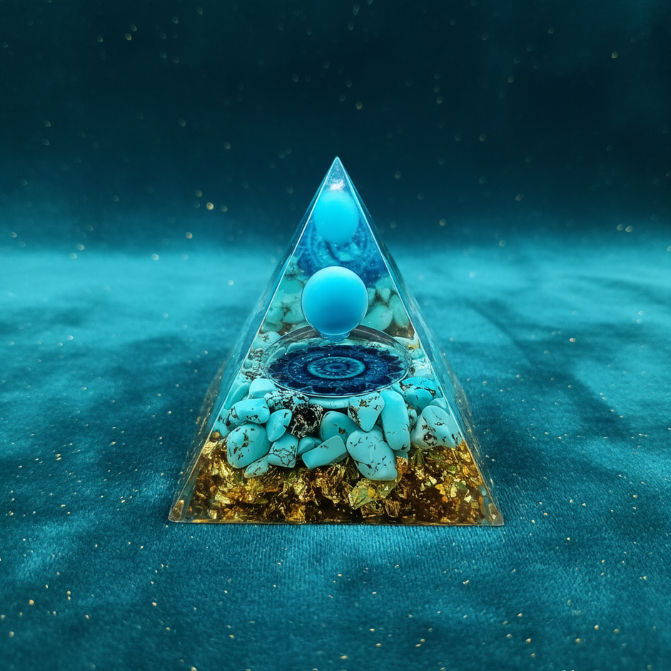 Turquoise Mandala Pyramid - Studio Solo