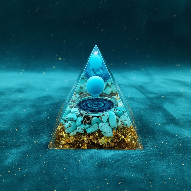 Turquoise Mandala Pyramid - Studio Solo