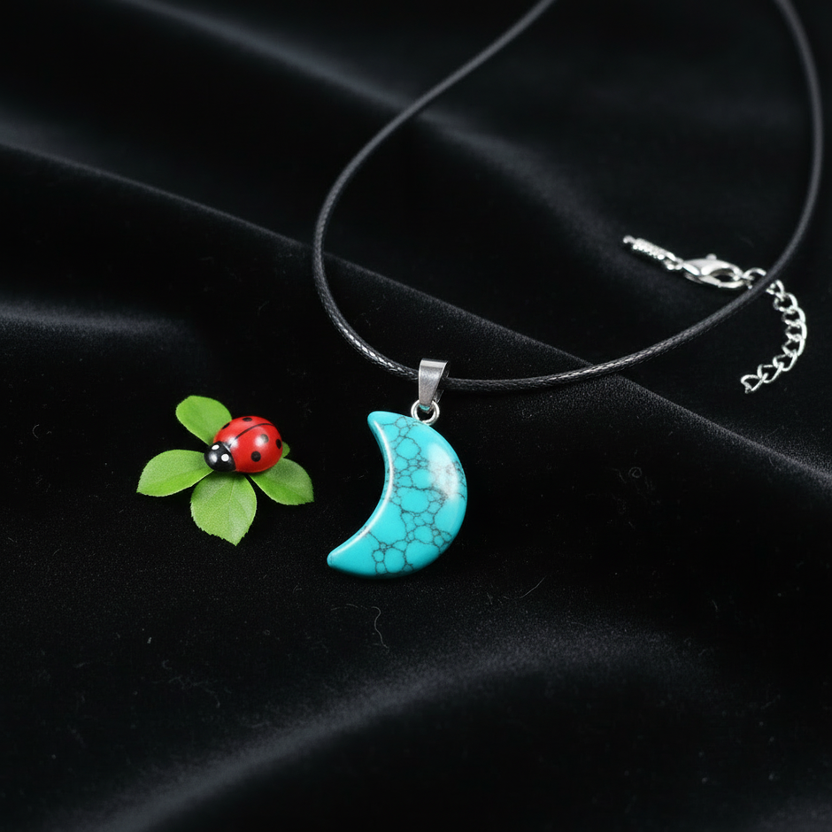 Turquoise Moon Pendant