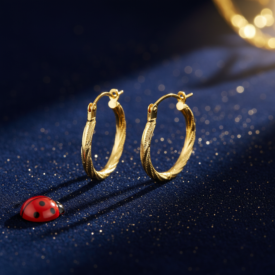 Twisted Rope Hoop Earrings V3