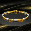 Two-Tone Greek Key Bracelet – V2 Vibrant