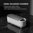 Ultrasonic Cleaner — 300ML Enlarged Chamber Infographic