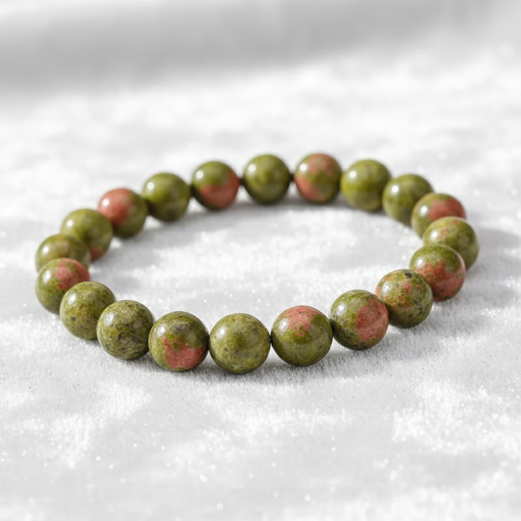 Unakite Bracelet - Angled