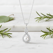 White Marble + Greenery + Dew