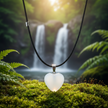 White Quartz Heart Pendant