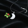 White Quartz Moon Pendant